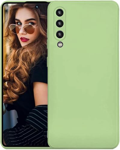 Image of DIZORO Liquid Silicone Soft Back Cover Case Designed for Samsung Galaxy A50 (Matcha Green)