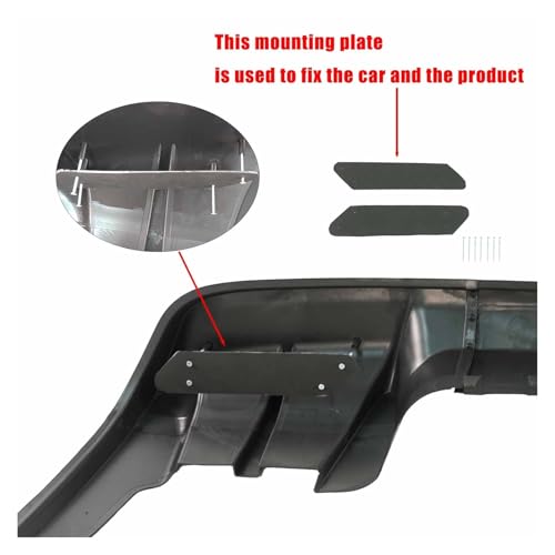 Diffuseur arrière Corvette C5 aileron séparateur effet carbone
