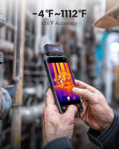 Image of Thermal Master P1 Thermal Camera for USB-C iOS /Android 320x240 Resolution | -4F to 1112F, ±3.6℉ Accuracy Thermal Imaging Camera for Home, HVAC, Electrical Inspections (P1 Navy)