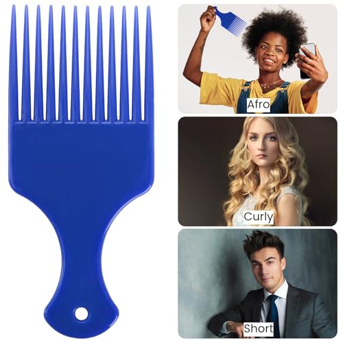 60 Peines Afro Rizos Plásticos 6.5 Pulgadas miniatura 4