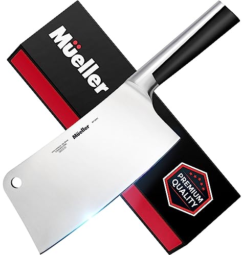 Comparison: Best Knife For Meat 6 7-inch Butcher Knife Meat Cleaver, Heavy Duty Bone Chopper, Durable, Precision-Crafted, Well-Balanced Pro Grade High Carbon Stainless Steel Blade Full Tang Handle, Home-Restaurant, Razor-Sharp