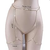 Größe: als Bild Erawan-Sexy Damen Glänzend Kristall Strass BH Brust Körper Ketten Bikini Jewelry Geschenk sakcharn #5