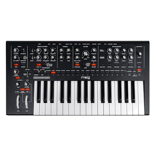 MOOG Messenger - Sintetizador de Teclado Monofónico Analógico Superavanzado, 32 Teclas, Secuenciador de...