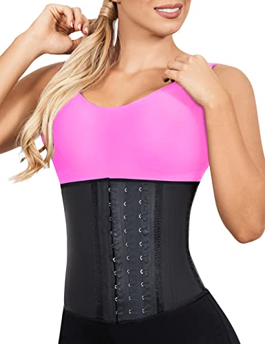 LadySlim by NuvoFit Fajas Colombianas Reductoras para Mujer Short Torso Latex Waist Trainer for Women4