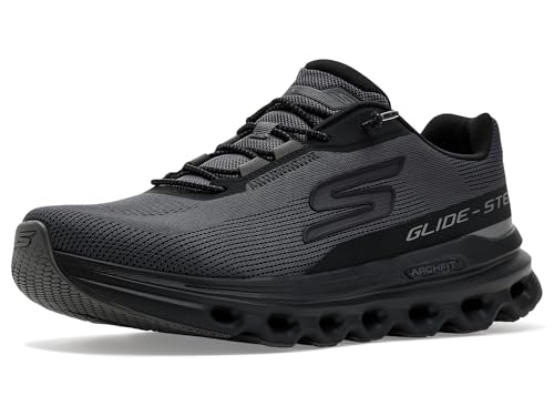 Skechers Mens Go Run Glide Step Arch Fit Ackler Sneaker Black/Charcoal 8