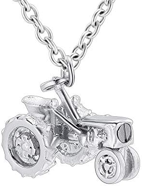 AIWENXI Tractors Cremation Jewelry for Ashes Pendant Locket Stainless Steel Memorial Urn Necklaces for Ashes Keepsake Urn Jewellery AIWENXI Tractors Cremation Jewelry for Ashes Pendant Locket Stainless Steel Memorial Urn Necklaces for Ashes Keepsake Urn Jewellery