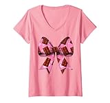 Photo Gallery donna coquette bow chocolate candy bar pattern girl mom rosa maglietta con collo a v Photo Gallery donna coquette bow chocolate candy bar pattern girl mom rosa maglietta con collo a v