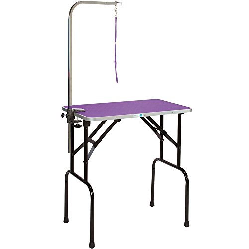 Master Equipment Grooming Table w/36In Grooming Arm 36x24In Purple