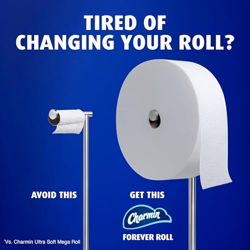 Charmin Toilet Paper Ultra Soft, Forever Roll Starter Kit, 1 Holder, 2 Rolls, 2-ply Bath T - image 3