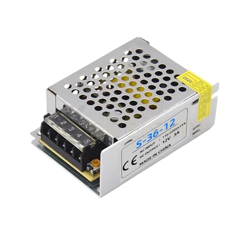 Convertisseur 110V 220V AC à DC 12V 3A pilote LED transformateur aluminium
