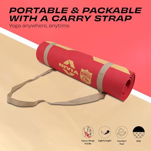 Image of Nivia Spark EVA Yoga Mat for Men & Women, Exercise Mat for Home Workout, Gym Exercise Mat