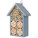 bienenhotel bauen löcher Vielseitige Nutzung: Dieses dekorative insektenhaus bringt in ihren garten und bietet einen idealen nistplatz für wildbienen, während es gleichzeitig als wunderschönes gartendekor dient