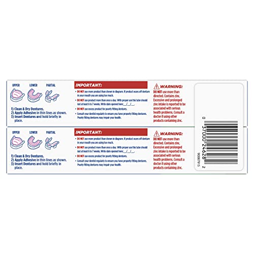 Fixodent Food Seal Plus Scope Denture Adhesive Cream Twin Pack 4 Oz - Image 9 thumbnail