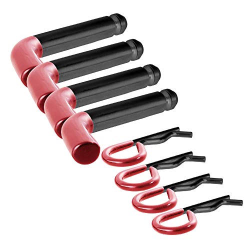 TOPSKY TS2101R Trailer Hitch Pin & Clip, 5/8 Inch Pin Diameter, Fits 2 Inch Receiver (Black & Red)