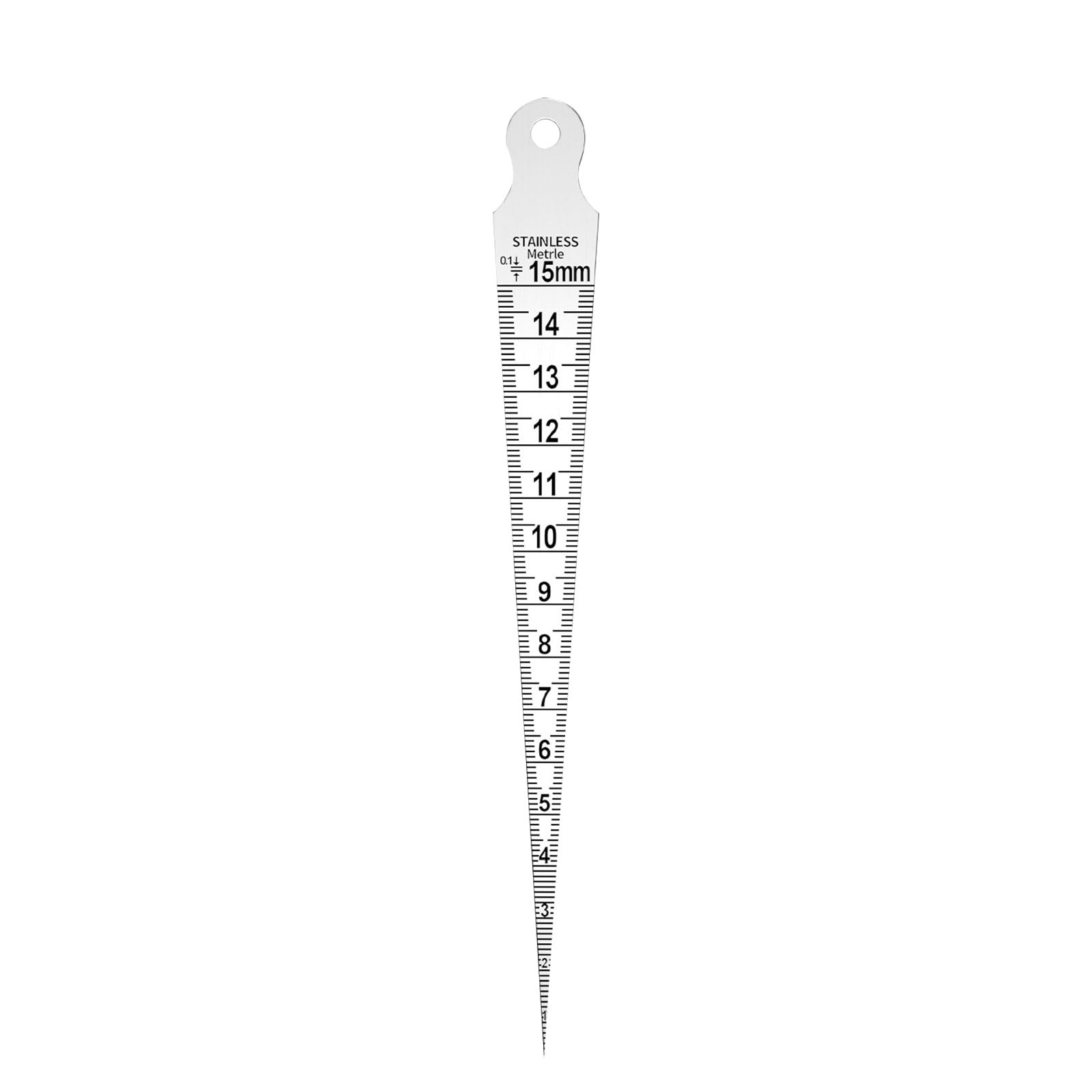 Tfaoys Thickened Version Wedges Feeler Gauges Rulers With 0.1Mm Accuracy For Narrow Space Depth Checking Diameter Measurement Wedges Feeler Gauge
