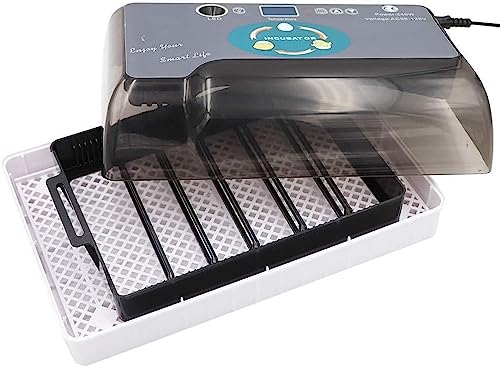 Automatic Egg Incubator 12 Eggs Automatic Turning and Hatching LED Screen Displays Temperature Control Incubators,Used to Incubate All Kinds of Eggs of Chicken, Duck, Goose, Quail