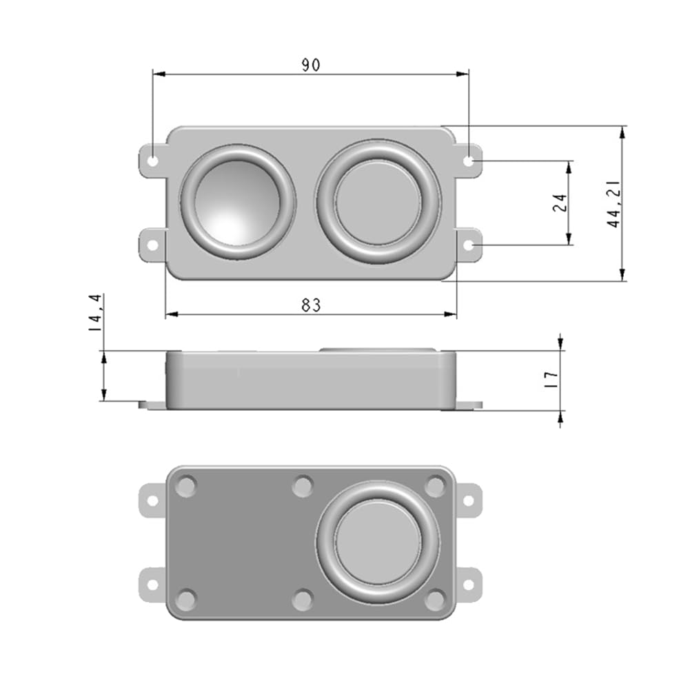 Złącze Głośnikowe 4 Ohm 3W Audio Przenośny Głośnik do Komputera Systemy Domowego