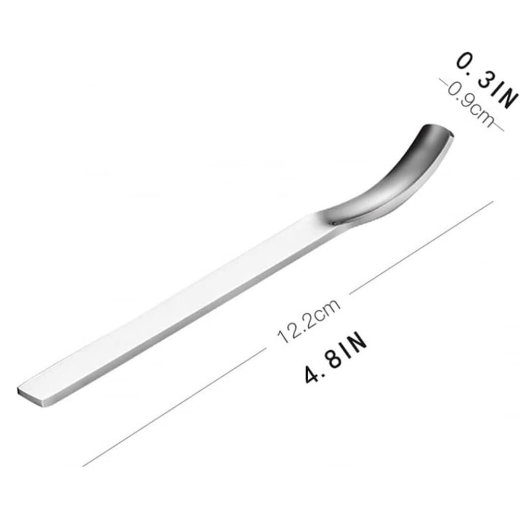 kaffeelöffel 3er-Pack Edelstahl-Kaffeerührlöffel, kreativer süßer Stil, kurzer Griff, Kaffeelöffel, Dessertlöffel (Color : Silver, Size : 9pcs)