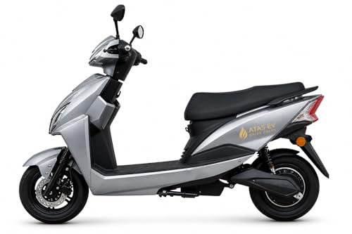 Image of Nozzel Electric Scooter, 60V 30Ah Battery Lead Acid, 45 km /h Speed, 70+ KM Range, Remote Lock, Anti-Theft Brake, Low Maintenance (Grey)