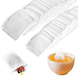 🍵【Ideal para Café/Hierba/té Suelto/ Cocina】Las bolsas de té se utilizan a menudo para remojos de baño, especias de sopa, baño de pies, almacenamiento de desecante, almacenamiento de bolas de alcanfor y así sucesivamente. También se puede utilizar para llenar el carbón para mantener el agua en el tanque limpio.