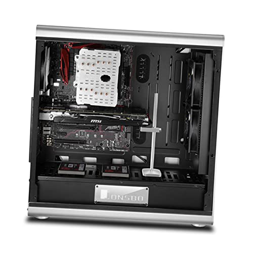 KONTONTY Aluminum Graphics Holder Jack Bracket for Desktop Card Support Stand Stable Brace for Computer Case Black Essential Graphics Jack Bracket