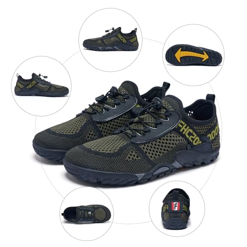 Image of SOBASO Water Shoes Women Men Hiking Dry Aqua Beach Swim Surf Shoes for Outdoor Fish Hiking Pool