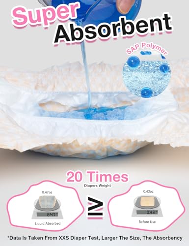 Image of Dono Dog and Cat Diapers Female-60PCS, Disposable Female Dog Period Diaper for Heat with Wetness Indicator, Super Absorbent Doggie Puppy Diapers Female for XXS,Small Medium Large Dogs