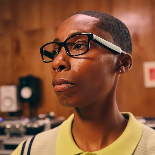 undefined Amazon Echo Frames (newest model) + Echo Spot (newest model), Smart Glasses with Alexa, Rectangle frames in Classic Black with prescription ready lenses の商品画像 3