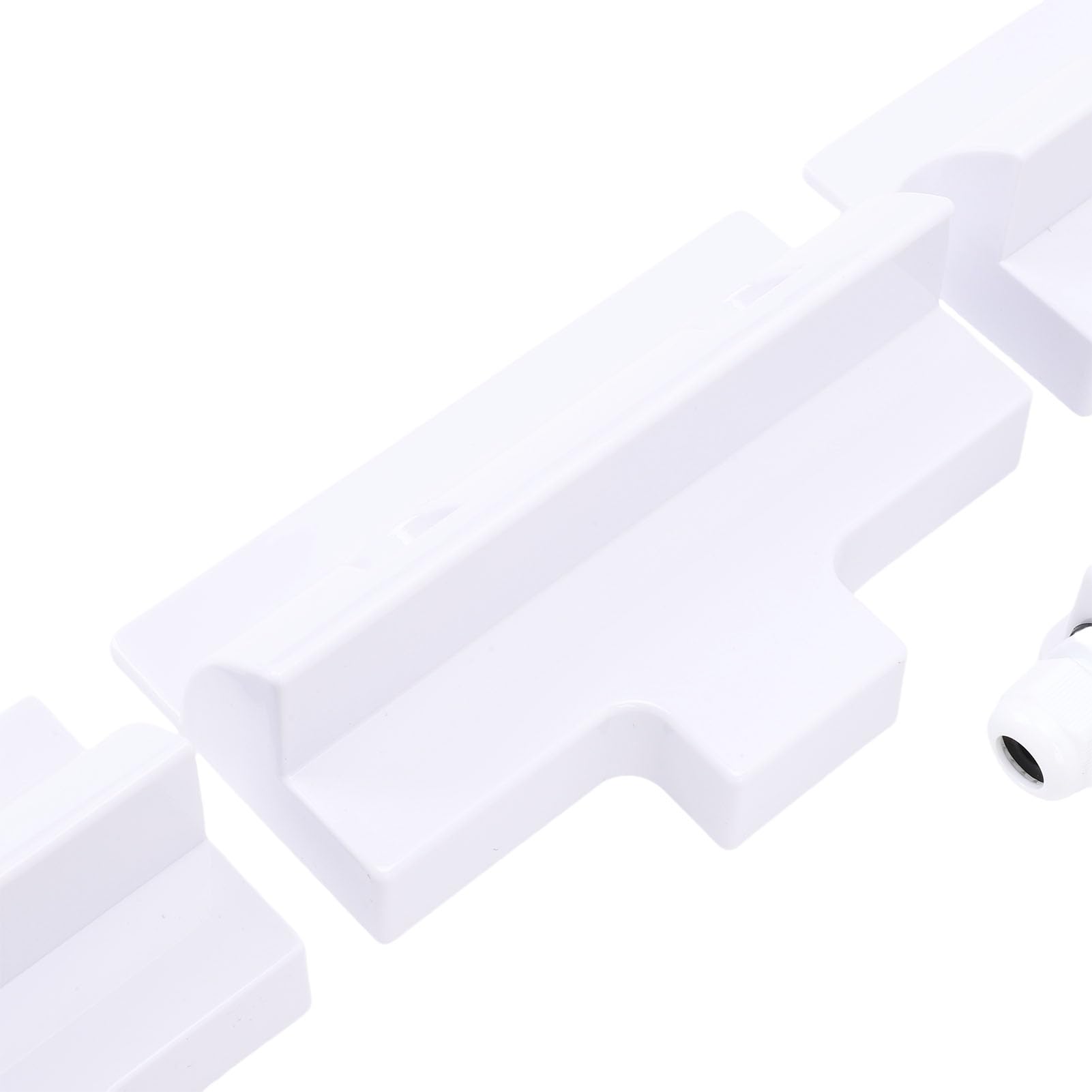 EMUKOEP Set di staffe di montaggio per pannello solare, kit per resistente con staffe angolari in ABS, adatto per veicoli, capannoni, garage, ponti di barche, per tutti i tipi di cavi da 6 mm²
