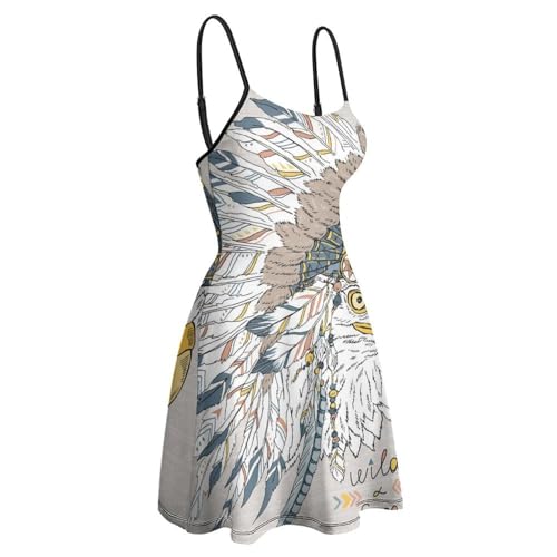 Robe d'été à bretelles courte et robe de plage Oiseau Minoritaire