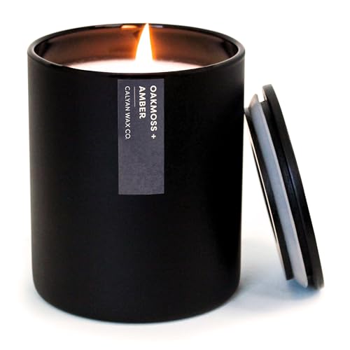 Calyan Oakmoss & Amber Candle &ndash; 75hr Burn 10.2oz