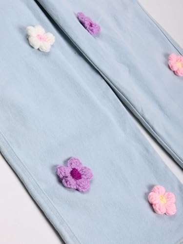 Image of KiddoPanti Girls Denim Dungaree Pant | Cotton Blend Stretch Jumpsuit | Single Front Pocket | Stylish Casual Kids Dungaree | Comfortable Everyday Wear 1-14 Years