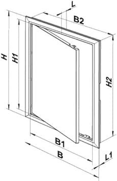 Value Hinged Plastic Access Panel - 400 x 500 mm