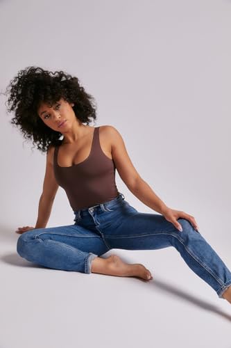 Image of Almere Everyday Essential Double Lined Basic Tank Bodysuit for Women