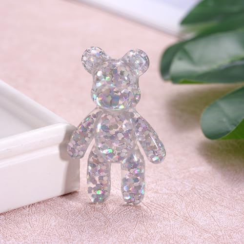 Image of Aesnefe Pocket Bear Hug Anxiety Relief, Mental Health Positivity, Autism Fidget, Stress Relief for Her, Comforting Back to School Gift - White