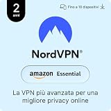 NordVPN Amazon Essential, 2 Anni, 10 Dispositivi, VPN, Password Manager, Codice Digitale