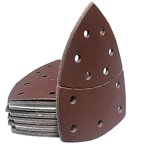 Prio-Schleifdreiecke105x152 - Dreieckschleifer & Multischleifer Set | 240-1.000 Körnung | je 20x Blatt | 100 Stück | Feines Schleifpapier