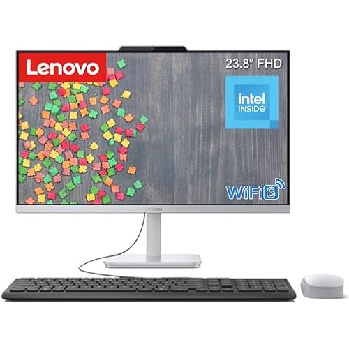Lenovo IdeaCentre 24" 16GB 512GB SSD 8-Core All-in-One Desktop Computer