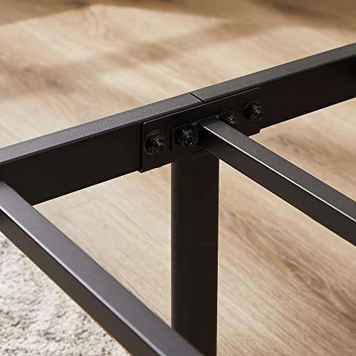 Vecelo 14" Metal Platform Bed Frame/Mattress Foundation/No Box Spring Needed/Steel Slat Support (Twin Size) #TOP5