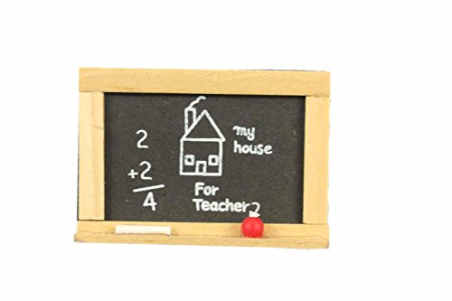 Miniblings Panel Broche Maestro Maestro de Escuela Pizarra Pin Madera