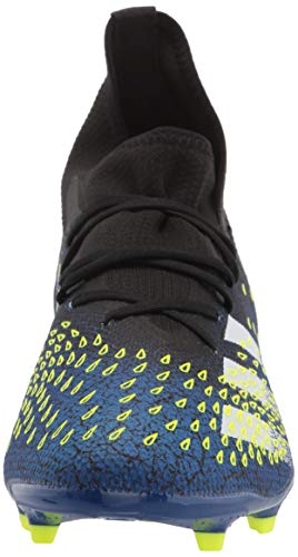adidas Predator Freak .3 Firm Ground Voetbal Schoen Mannen, Zwart Wit Solar Geel, 41 1/3 EU - Image 3