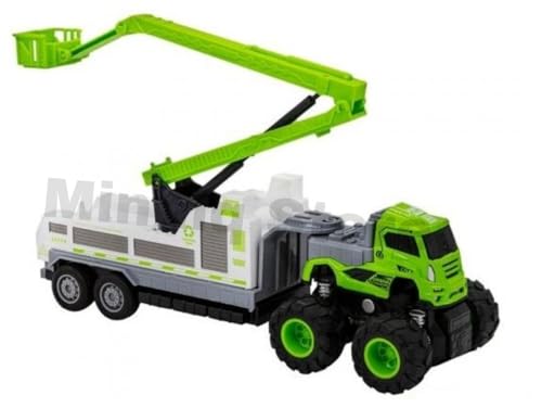 Image of Sanitation Combo Truck 1:43 Metal Toys Alloy Diecast Truck Set Toy, Diecast Miniature Car Model Best Birthday Gift for Kids [Multicolor =Pack of 2 Truck]