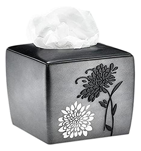 Popular Bath Tissue Box, Erica Collection, Grey