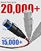 VANDESAIL XLR Cables Short, Mic Cord 1ft 2 Pack, Braided Balanced Microphone Cable Male to Female 3 Pin Connector for Microphones, Mixer, XLR Speaker Systems