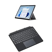 Microsoft Surface Go 3, 10 Inch 2-in-1 Tablet (Intel Pentium Gold, 8GB RAM, 128GB SSD, Windows 11 Home S) Platinum + Surface Go Signature Type Cover Black