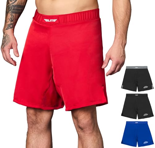 BJJ Shorts for Men – MMA Fight Shorts, No Gi, Jiu Jitsu, Grappling, Boxing, Kickboxing, Cage Fighting, UFC Training Shorts