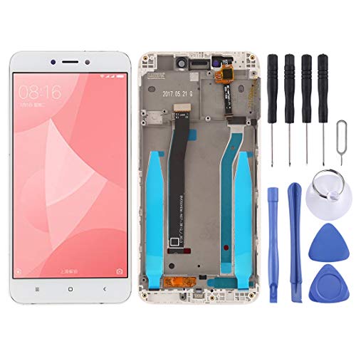 Écran LCD et numériseur complet avec châssis pour Xiaomi Redmi 4X blanc