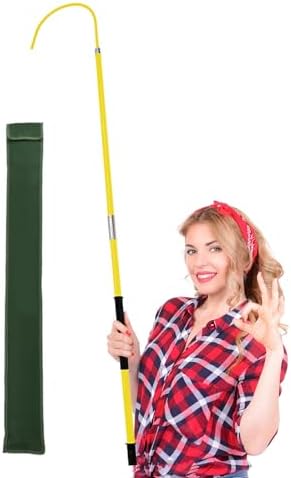 Emergency Rescue Hook for Electricians - Insulated Safety Tool with Canvas Bag, Anti-Electrocution Design for Power Line Maintenance & Substation Safety Equipment, Essential Electrical Safety Gear