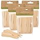 MIJOMA 200 Stück Holz-Cocktailspieße aus Birke – FSC-zertifizierte Pommesgabeln | Einweg-Holzgabeln für Party, Buffet, Picknick & Camping | 4x50 Stück umweltfreundlich & plastikfrei
