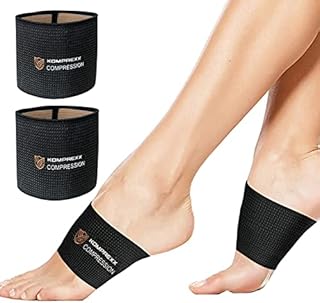 Komprexx Arch Support Bands Copper - 1 Pair Compression Plantar Fasciitis Foot Arch Support Sleeve For Women & Men - Foot Care, Feet Pain Relief, Heel Spurs, Flat Arches